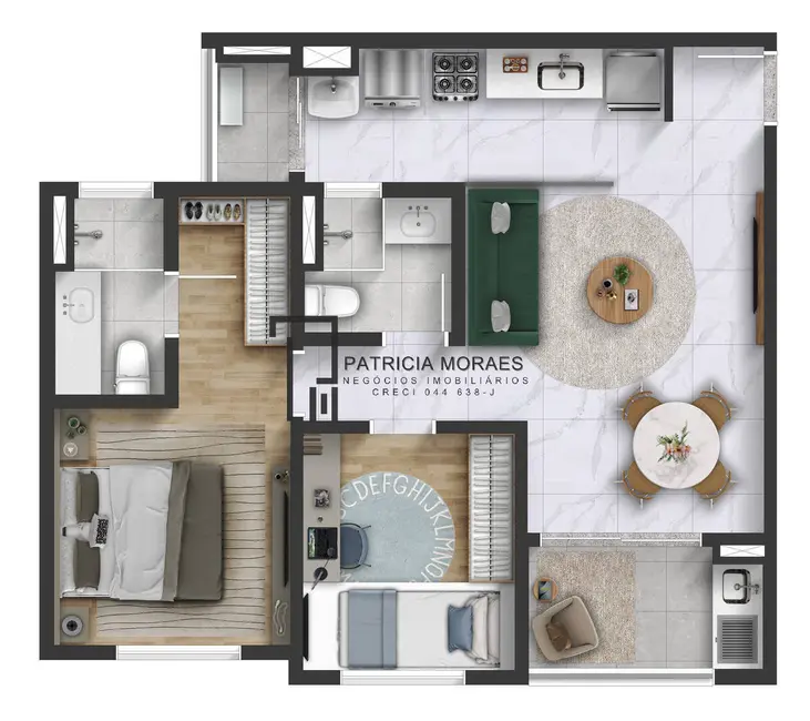 Foto 4 de Apartamento com 2 quartos à venda, 65m2 em Vila Espírito Santo, Sorocaba - SP