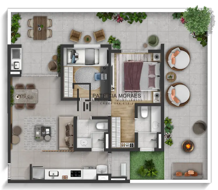 Apartamento com 2 quartos à venda, 65m2 em Vila Espírito Santo, Sorocaba - SP - imagem 4 Foto 4 de Apartamento com 2 quartos à venda, 65m2 em Vila Espírito Santo, Sorocaba - SP