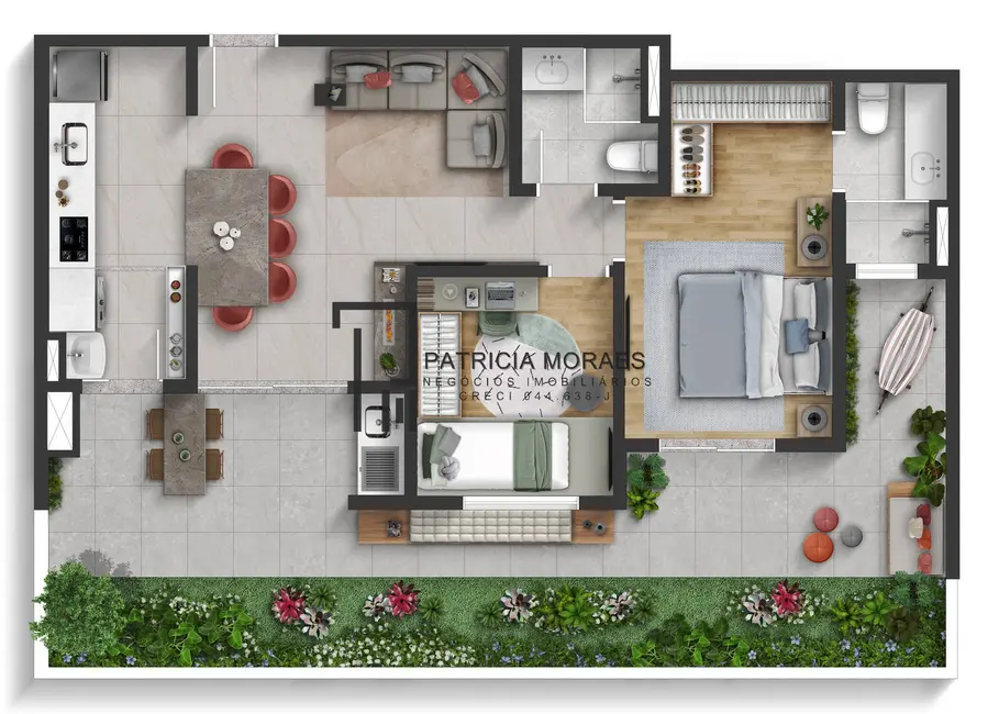 Foto 4 de Apartamento com 2 quartos à venda, 66m2 em Vila Espírito Santo, Sorocaba - SP