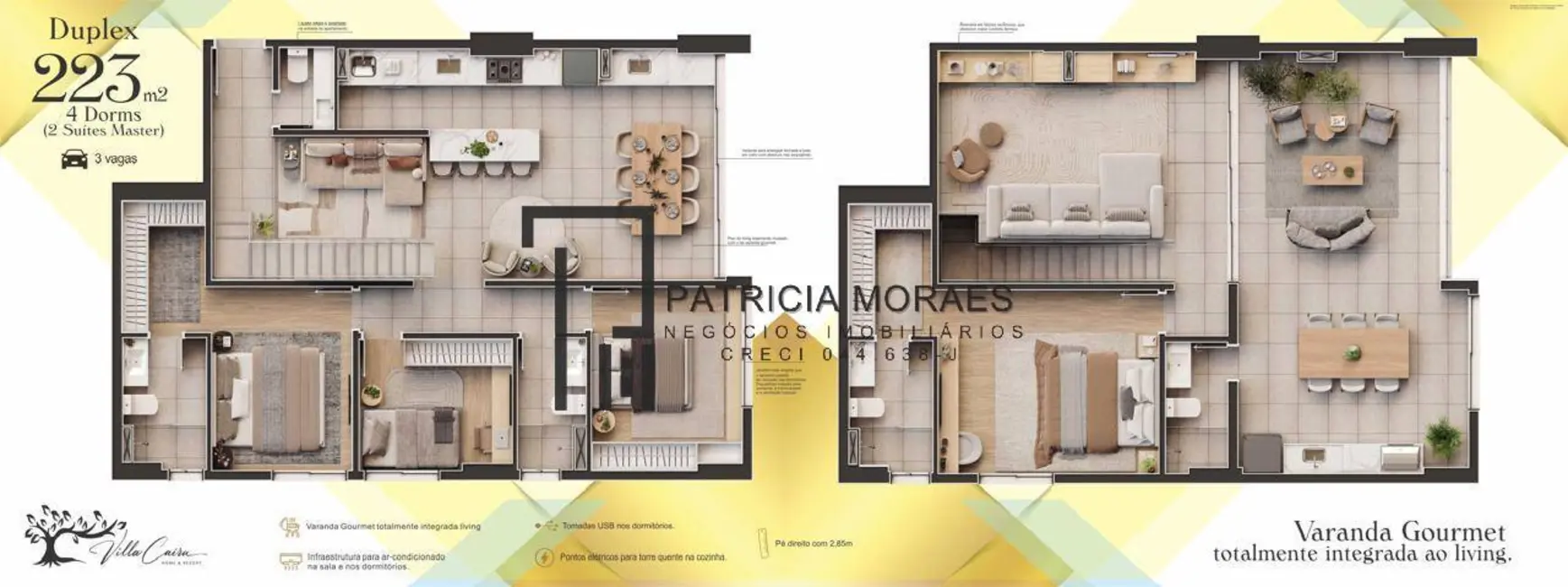 Apartamento com 4 quartos à venda, 223m2 em Sorocaba - SP - imagem 2 Foto 2 de Apartamento com 4 quartos à venda, 223m2 em Sorocaba - SP