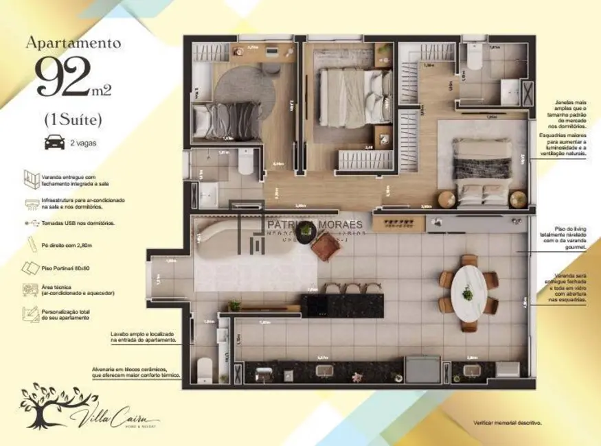 Apartamento com 2 quartos à venda, 80m2 em Sorocaba - SP - imagem 3 Foto 3 de Apartamento com 2 quartos à venda, 80m2 em Sorocaba - SP