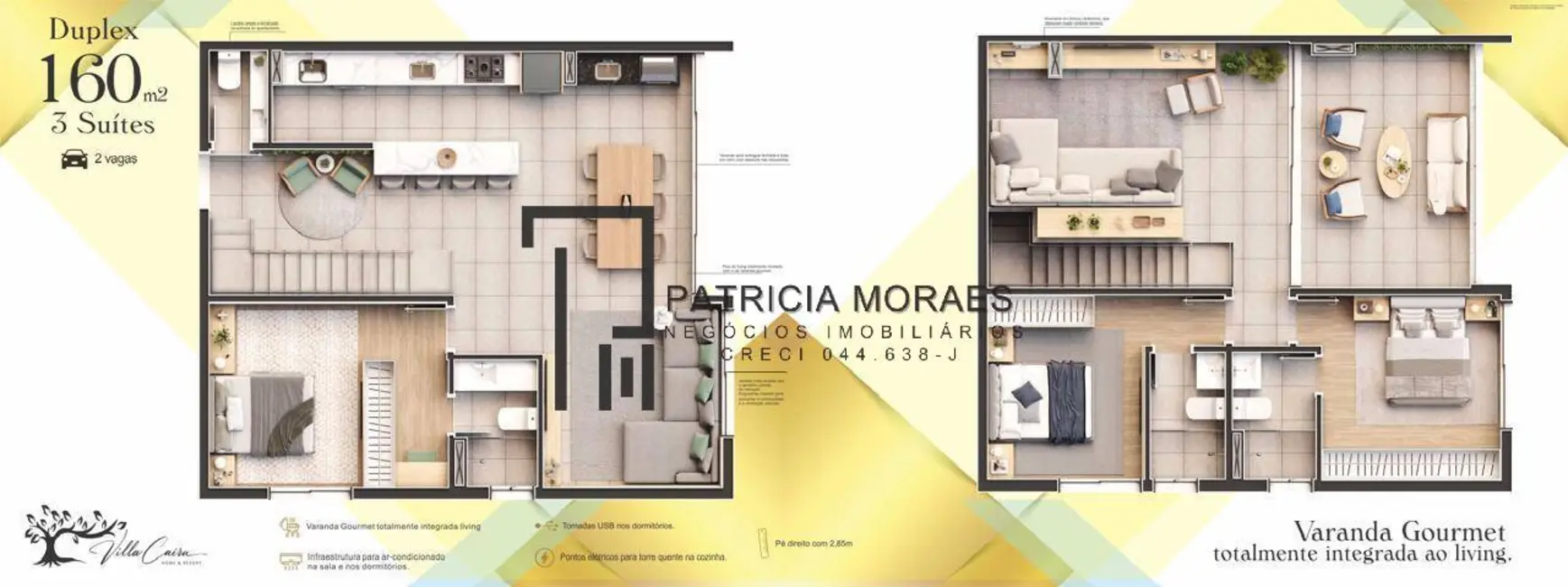 Apartamento com 3 quartos à venda, 160m2 em Sorocaba - SP - imagem 2 Foto 2 de Apartamento com 3 quartos à venda, 160m2 em Sorocaba - SP