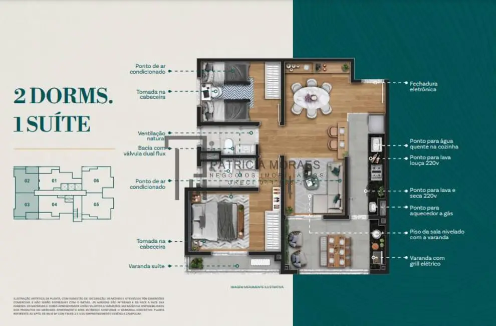 Apartamento com 2 quartos à venda, 66m2 em Jardim São Carlos, Sorocaba - SP - imagem 2 Foto 2 de Apartamento com 2 quartos à venda, 66m2 em Jardim São Carlos, Sorocaba - SP