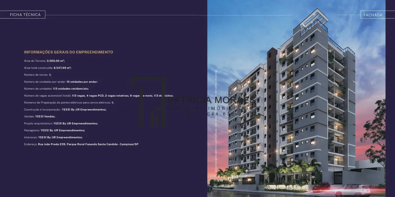 Foto 3 de Apartamento com 2 quartos à venda, 53m2 em Parque Rural Fazenda Santa Cândida, Campinas - SP