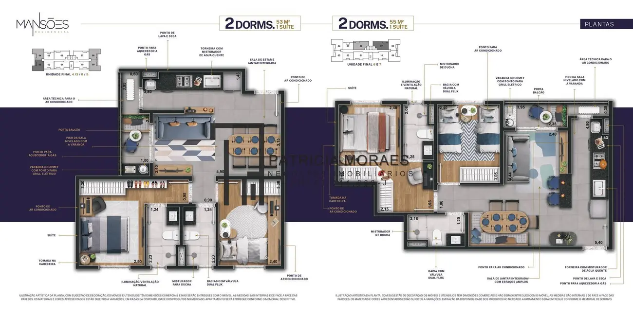 Foto 6 de Apartamento com 2 quartos à venda, 53m2 em Parque Rural Fazenda Santa Cândida, Campinas - SP