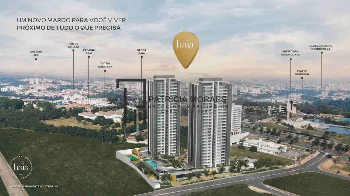 Apartamento com 3 quartos à venda, 116m2 em Além Ponte, Sorocaba - SP - imagem 3 Foto 3 de Apartamento com 3 quartos à venda, 116m2 em Além Ponte, Sorocaba - SP
