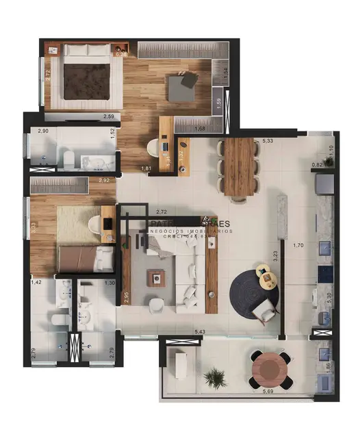 Apartamento com 3 quartos à venda, 112m2 em Jardim Emília, Sorocaba - SP - imagem 4 Foto 4 de Apartamento com 3 quartos à venda, 112m2 em Jardim Emília, Sorocaba - SP