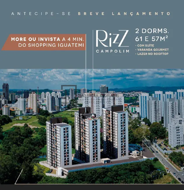 Foto 3 de Apartamento com 2 quartos à venda, 61m2 em Parque Campolim, Sorocaba - SP