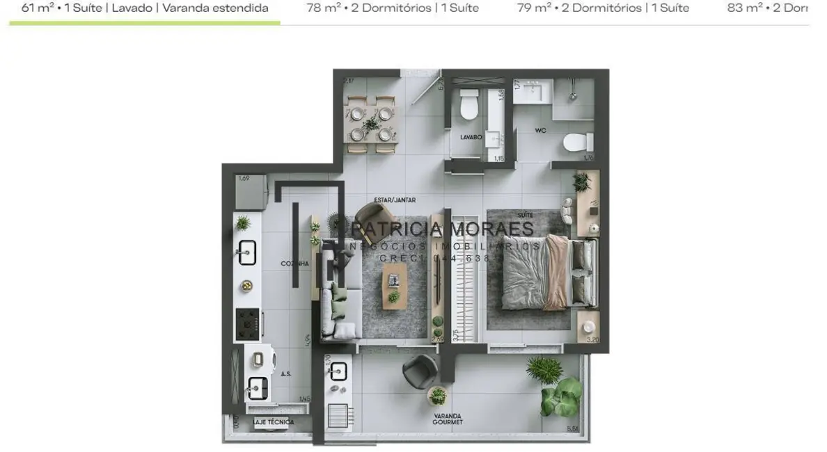 Foto 4 de Apartamento com 2 quartos à venda, 78m2 em Jardim Emília, Sorocaba - SP