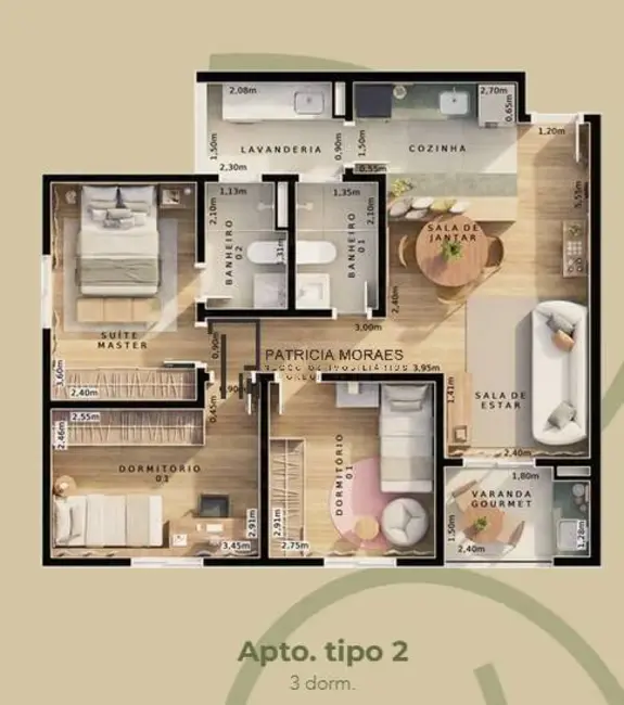 Foto 8 de Apartamento com 2 quartos à venda e para alugar, 56m2 em Jardim Ana Maria, Sorocaba - SP