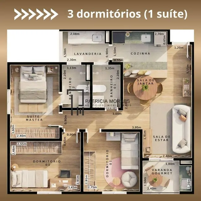 Foto 5 de Apartamento com 2 quartos à venda e para alugar, 56m2 em Jardim Ana Maria, Sorocaba - SP