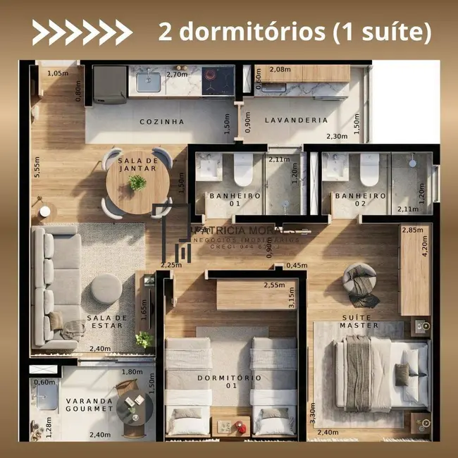 Foto 7 de Apartamento com 2 quartos à venda e para alugar, 56m2 em Jardim Ana Maria, Sorocaba - SP