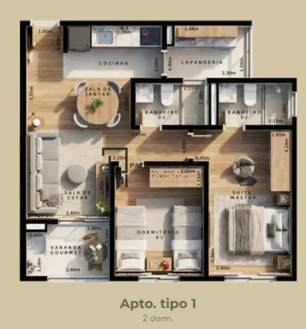 Foto 6 de Apartamento com 3 quartos à venda e para alugar, 69m2 em Jardim Ana Maria, Sorocaba - SP