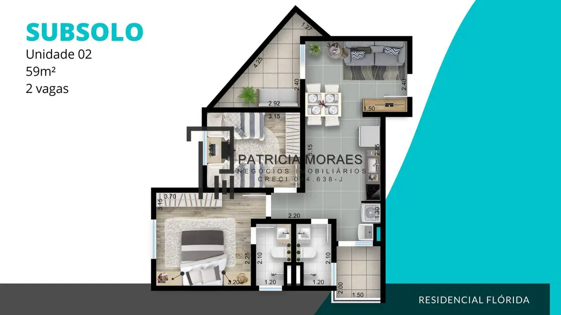 Apartamento com 2 quartos à venda, 60m2 em Central Parque Sorocaba, Sorocaba - SP - imagem 4 Foto 4 de Apartamento com 2 quartos à venda, 60m2 em Central Parque Sorocaba, Sorocaba - SP