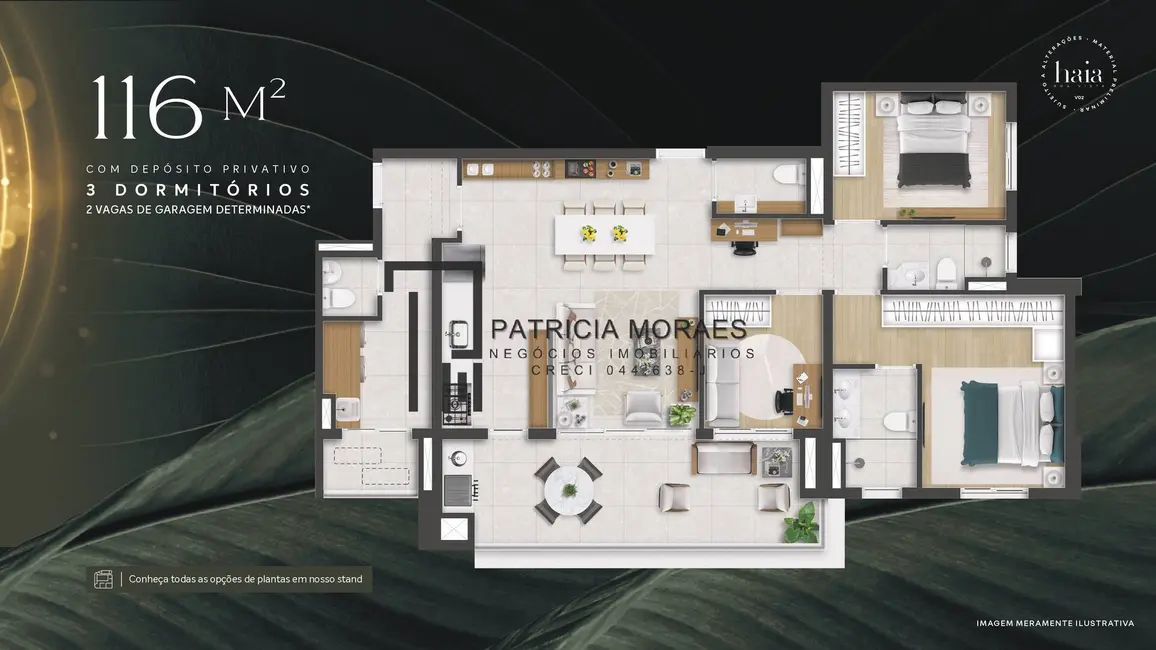 Foto 6 de Apartamento com 3 quartos à venda, 116m2 em Além Ponte, Sorocaba - SP