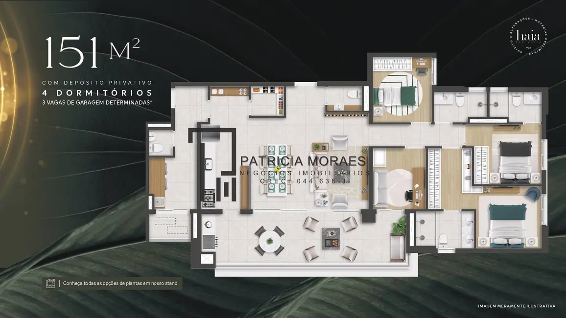 Foto 6 de Apartamento com 4 quartos à venda, 151m2 em Além Ponte, Sorocaba - SP