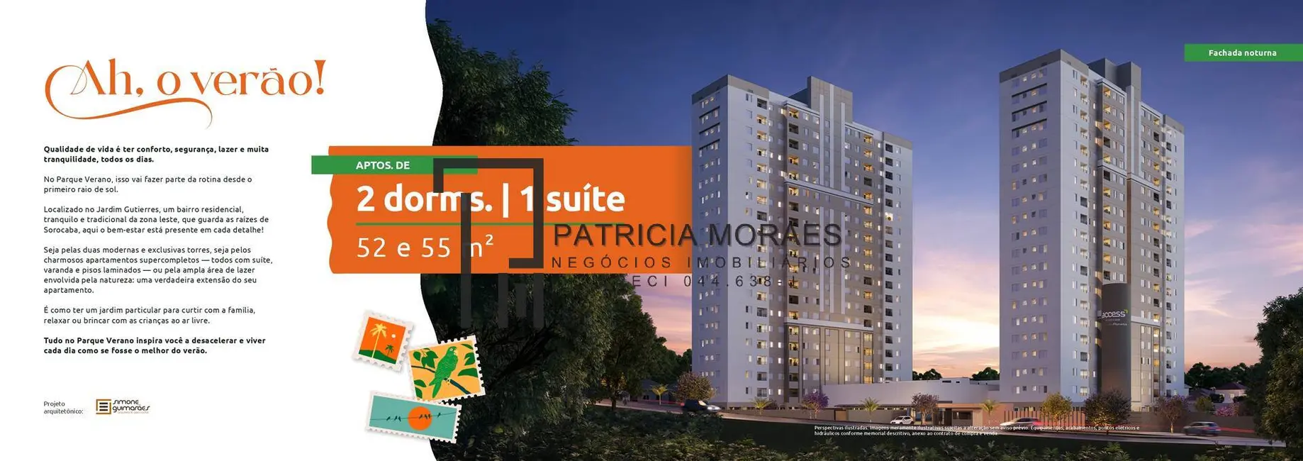 Foto 1 de Apartamento com 2 quartos à venda, 52m2 em Jardim Residencial Horizontes de Sorocaba, Sorocaba - SP