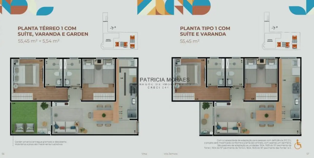 Apartamento com 2 quartos à venda, 55m2 em Jardim Europa, Sorocaba - SP - imagem 3 Foto 3 de Apartamento com 2 quartos à venda, 55m2 em Jardim Europa, Sorocaba - SP