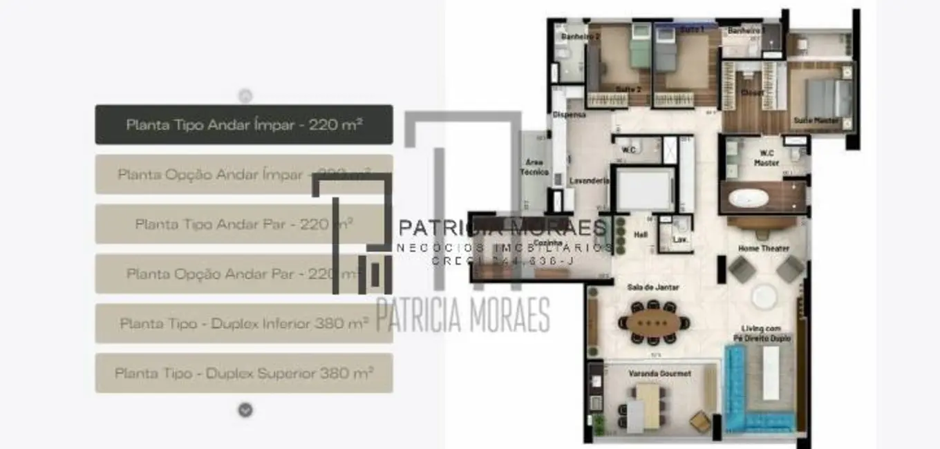 Foto 5 de Apartamento com 3 quartos à venda, 215m2 em Parque Campolim, Sorocaba - SP
