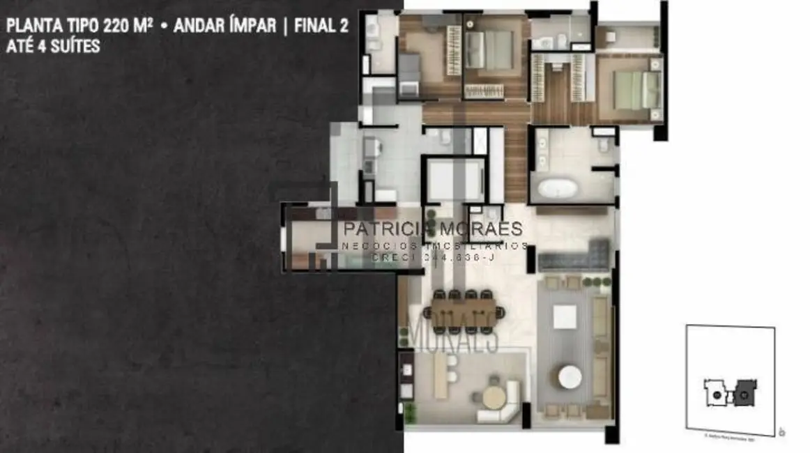 Foto 6 de Apartamento com 3 quartos à venda, 215m2 em Parque Campolim, Sorocaba - SP