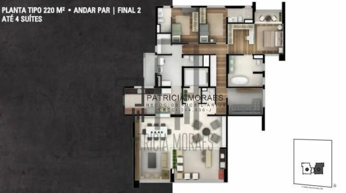 Foto 7 de Apartamento com 3 quartos à venda, 215m2 em Parque Campolim, Sorocaba - SP
