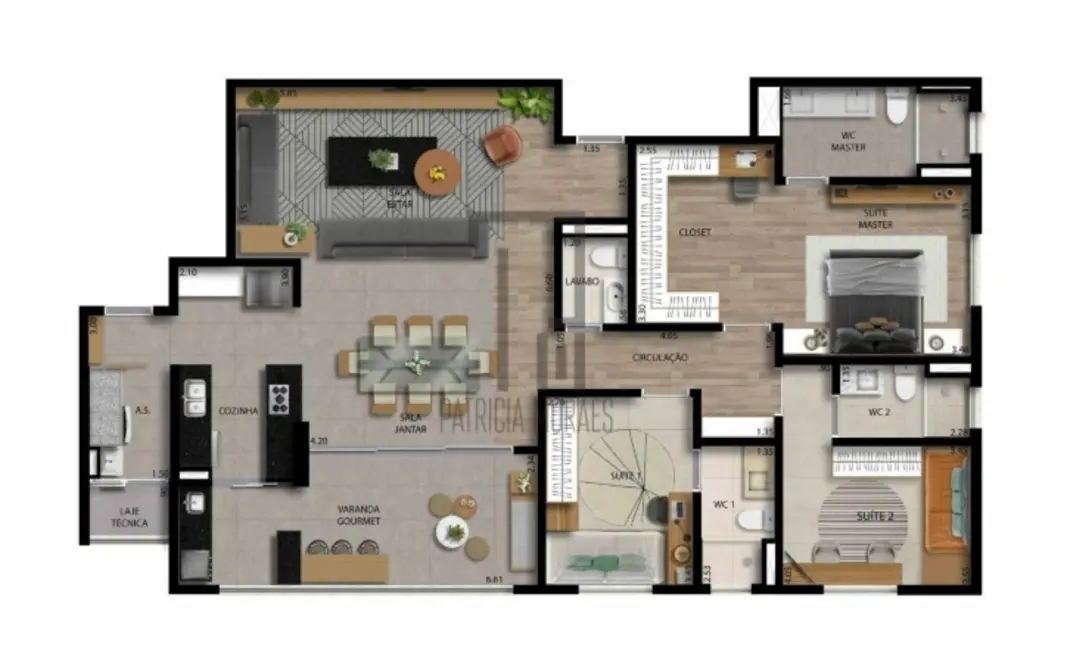Foto 3 de Apartamento com 3 quartos à venda, 143m2 em Parque Campolim, Sorocaba - SP