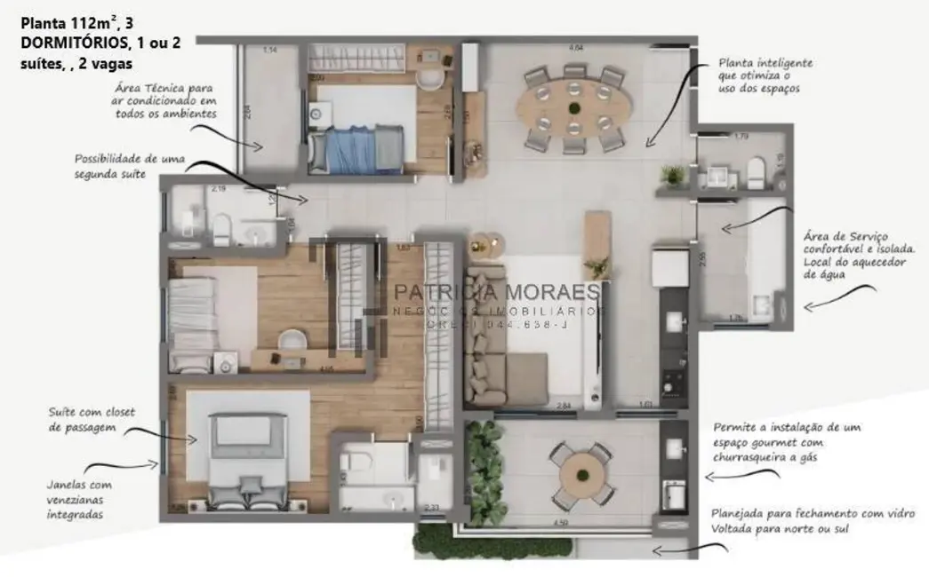 Foto 7 de Apartamento com 3 quartos à venda, 114m2 em Vila Lucy, Sorocaba - SP