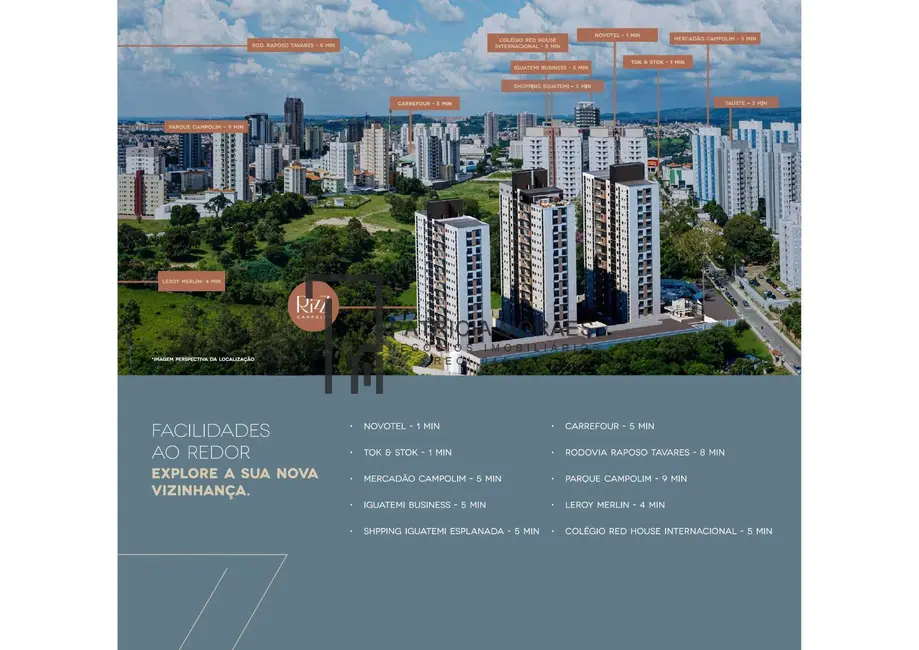 Apartamento com 2 quartos à venda, 61m2 em Parque Campolim, Sorocaba - SP - imagem 3 Foto 3 de Apartamento com 2 quartos à venda, 61m2 em Parque Campolim, Sorocaba - SP