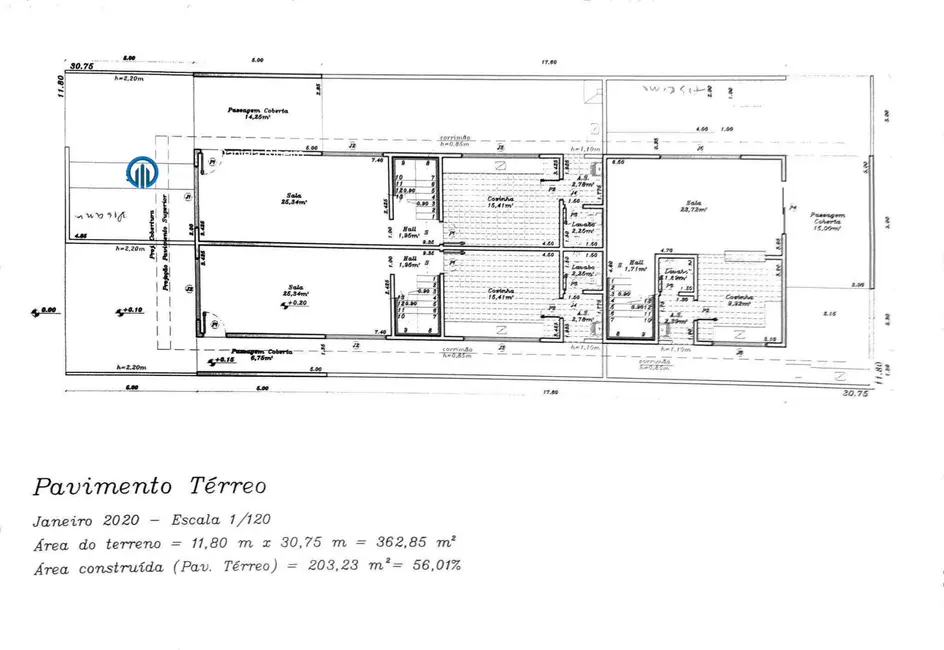 Foto 1 de Casa com 3 quartos à venda, 205m2 em Boqueirão, Santos - SP