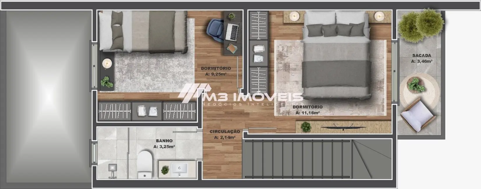 Foto 2 de Sobrado com 2 quartos à venda, 68m2 em São Virgílio, Caxias Do Sul - RS