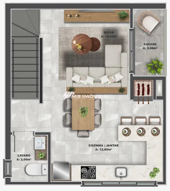 Foto 4 de Sobrado com 2 quartos à venda, 114m2 em São Virgílio, Caxias Do Sul - RS