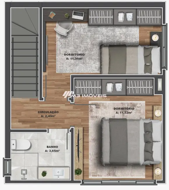 Foto 3 de Sobrado com 2 quartos à venda, 114m2 em São Virgílio, Caxias Do Sul - RS
