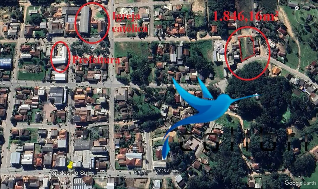 Foto 2 de Terreno / Lote à venda, 1846m2 em Centro, Agudos Do Sul - PR