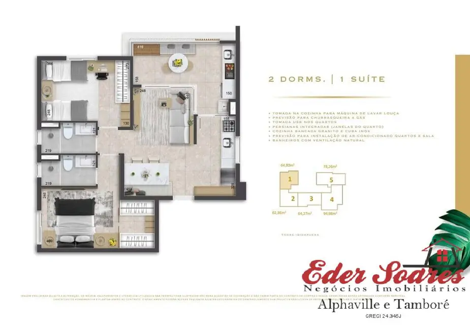 Foto 16 de Apartamento à venda em Alphaville Empresarial, Barueri - SP