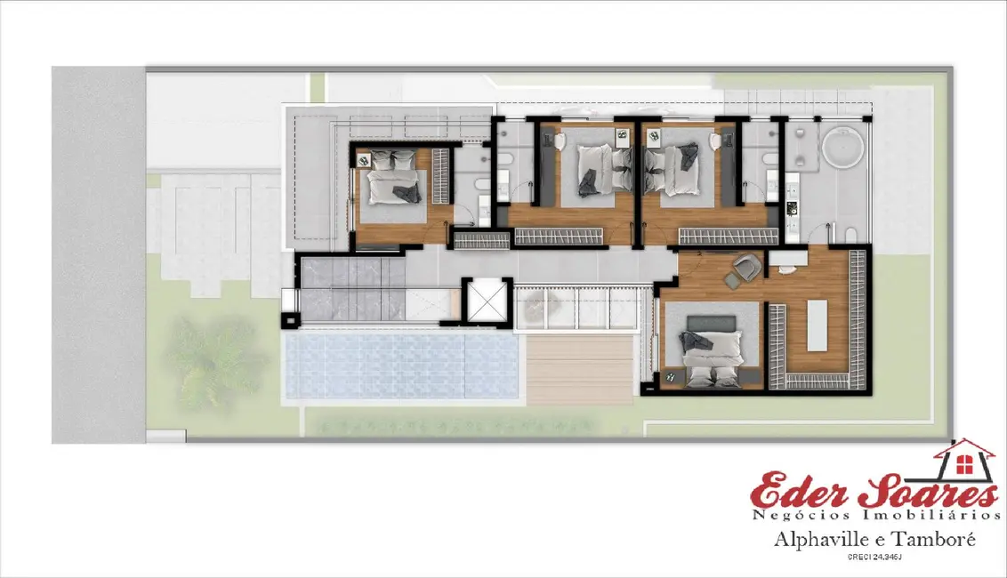 Foto 9 de Casa com 4 quartos à venda, 600m2 em Tamboré, Barueri - SP