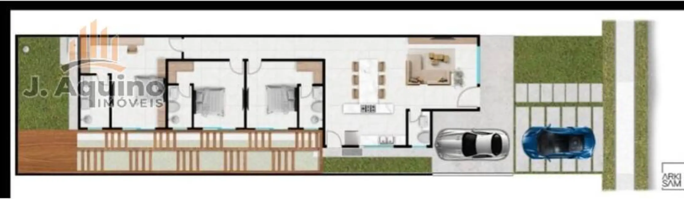 Casa com 3 quartos à venda, 240m2 em Aquiraz - CE - imagem 5 Foto 5 de Casa com 3 quartos à venda, 240m2 em Aquiraz - CE