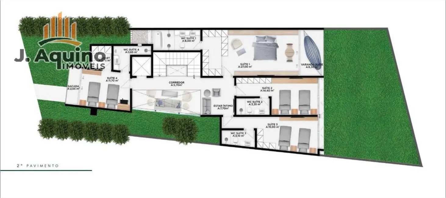 Foto 7 de Casa de Condomínio com 4 quartos à venda, 278m2 em De Lourdes, Fortaleza - CE