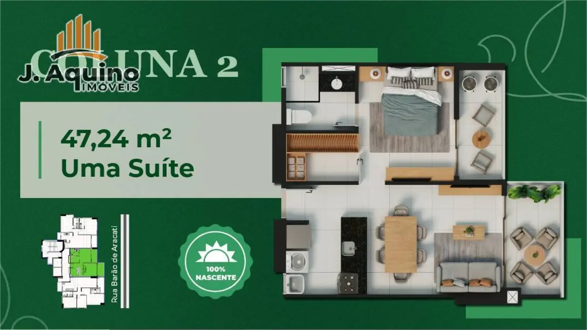 Apartamento com 1 quarto à venda, 624768m2 em Aldeota, Fortaleza - CE - imagem 9 Foto 9 de Apartamento com 1 quarto à venda, 624768m2 em Aldeota, Fortaleza - CE