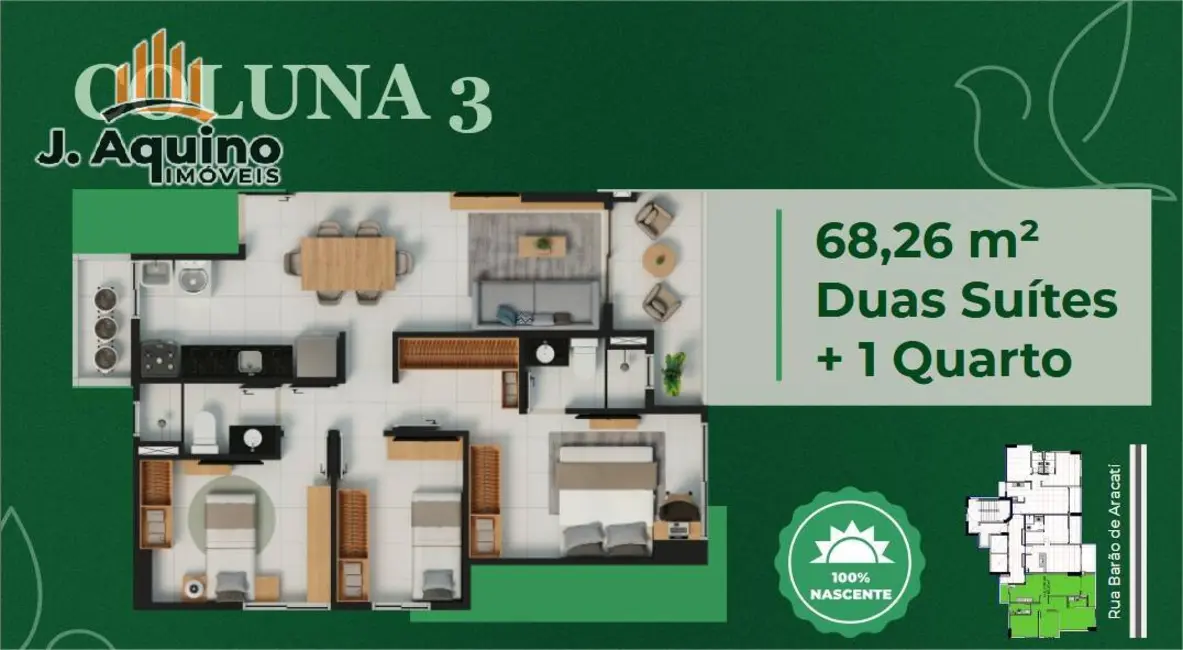 Apartamento com 1 quarto à venda, 624768m2 em Aldeota, Fortaleza - CE - imagem 8 Foto 8 de Apartamento com 1 quarto à venda, 624768m2 em Aldeota, Fortaleza - CE