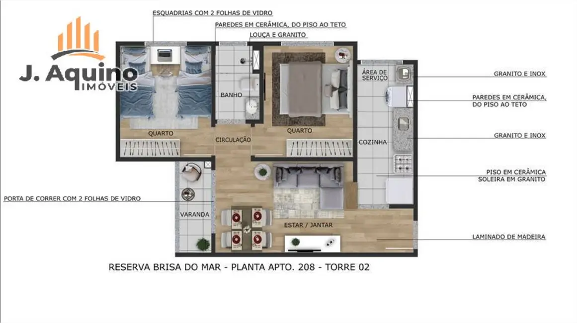 Apartamento com 1 quarto à venda, 384547m2 em Fortaleza - CE - imagem 9 Foto 9 de Apartamento com 1 quarto à venda, 384547m2 em Fortaleza - CE