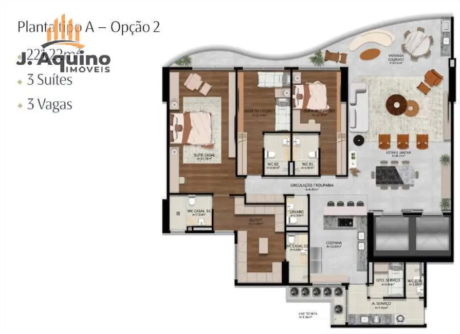 Foto 7 de Apartamento com 4 quartos à venda, 221m2 em Mucuripe, Fortaleza - CE
