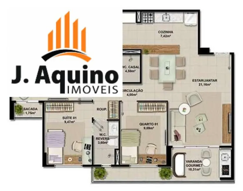 Apartamento com 3 quartos à venda, 89103m2 em Messejana, Fortaleza - CE - imagem 9 Foto 9 de Apartamento com 3 quartos à venda, 89103m2 em Messejana, Fortaleza - CE