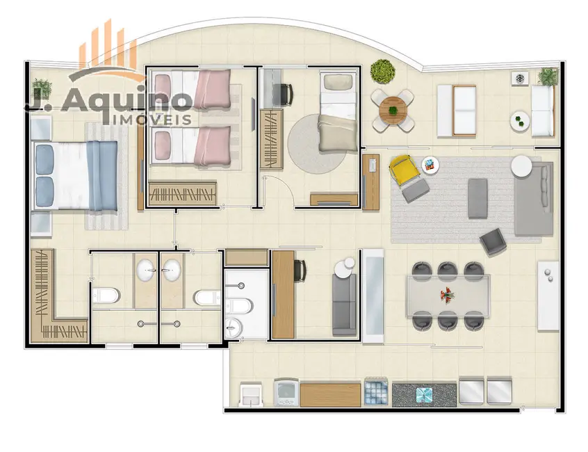 Foto 4 de Apartamento com 3 quartos à venda, 80105m2 em Parque Iracema, Fortaleza - CE