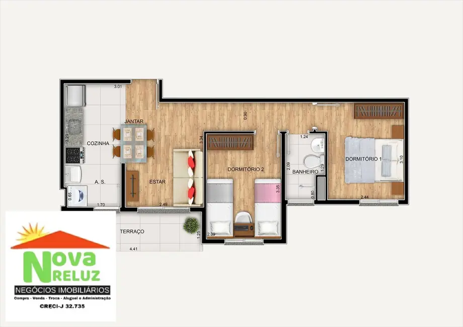 Foto 9 de Apartamento com 2 quartos à venda em Vila Correa, Ferraz De Vasconcelos - SP