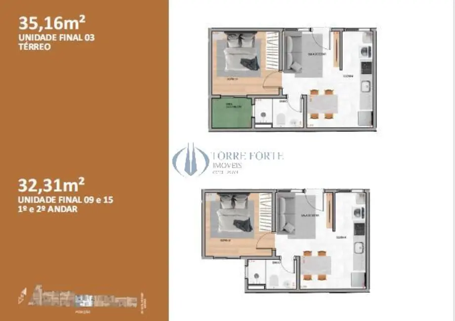 Foto 3 de Apartamento com 2 quartos à venda, 31m2 em Vila Carrão, São Paulo - SP