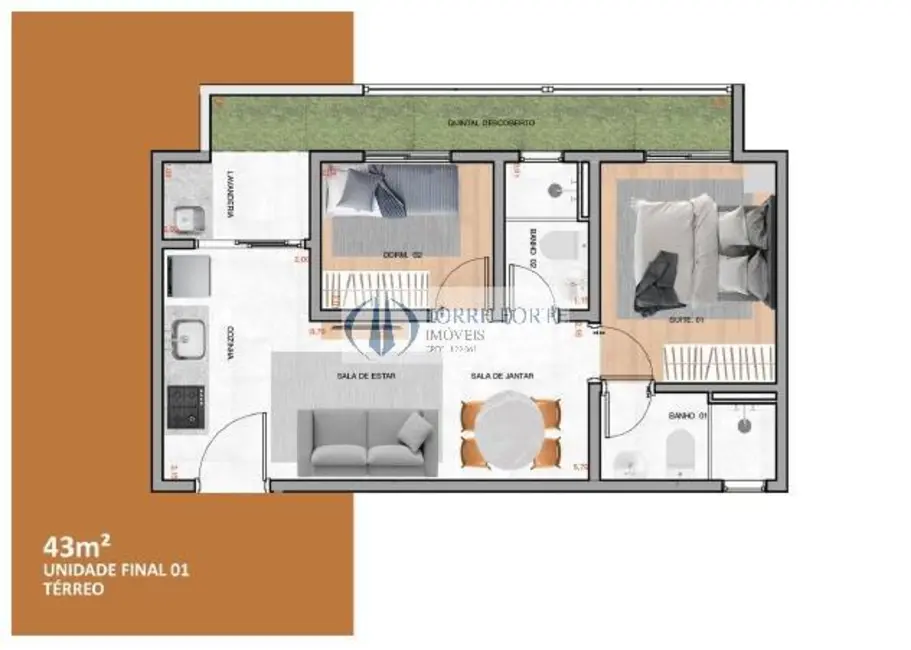 Foto 9 de Apartamento com 2 quartos à venda, 41m2 em Jardim Caguassu, São Paulo - SP