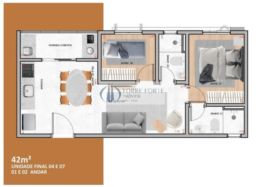 Foto 7 de Apartamento com 2 quartos à venda, 41m2 em Jardim Caguassu, São Paulo - SP
