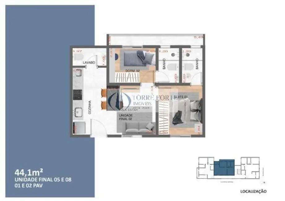 Apartamento com 2 quartos à venda, 45m2 em Vila Carrão, São Paulo - SP - imagem 7 Foto 7 de Apartamento com 2 quartos à venda, 45m2 em Vila Carrão, São Paulo - SP