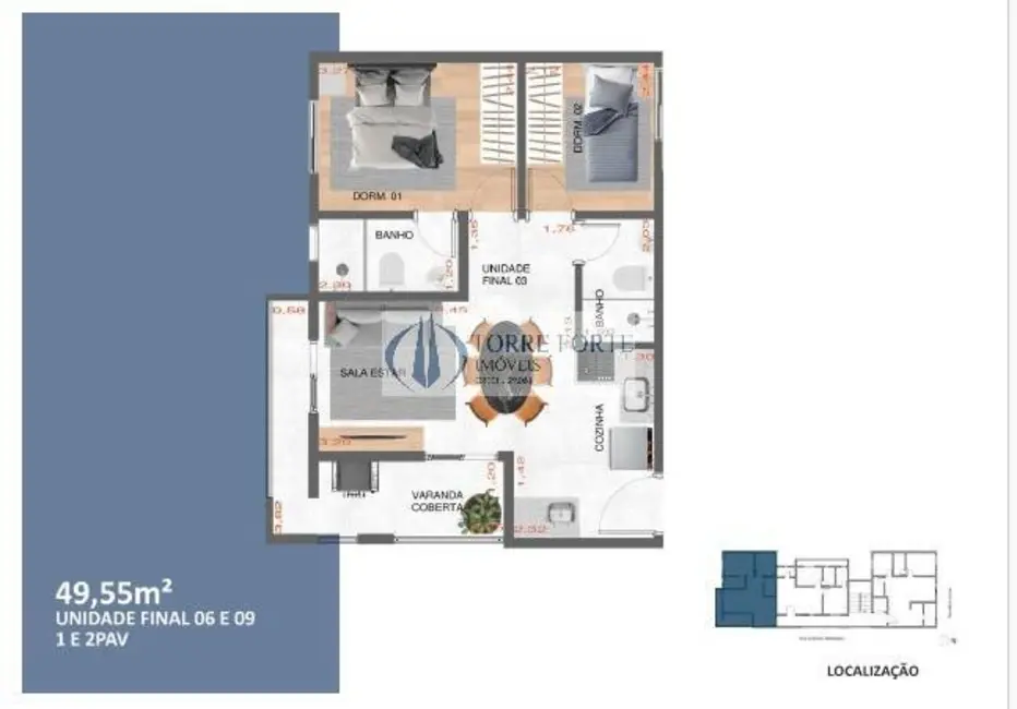 Apartamento com 2 quartos à venda, 45m2 em Vila Carrão, São Paulo - SP - imagem 9 Foto 9 de Apartamento com 2 quartos à venda, 45m2 em Vila Carrão, São Paulo - SP