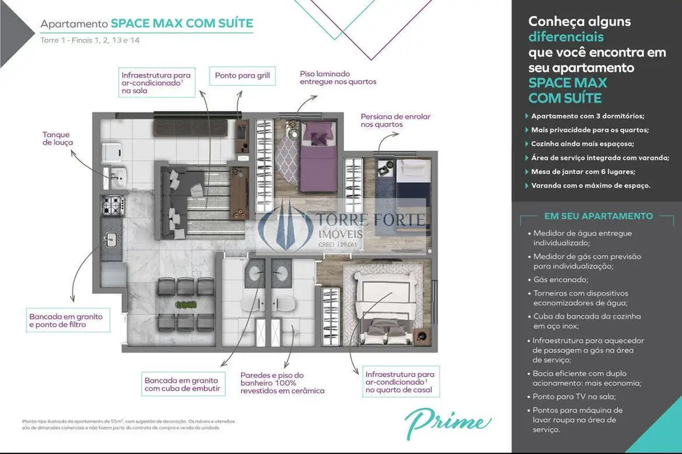 Foto 8 de Apartamento com 3 quartos à venda, 55m2 em Belenzinho, São Paulo - SP